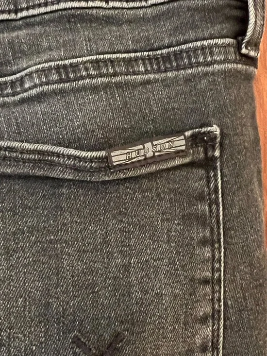 Hudson Natalie Midrise Super Skinny Ankle | Size 28 | Black Denim | Like New - Picture 4 of 15